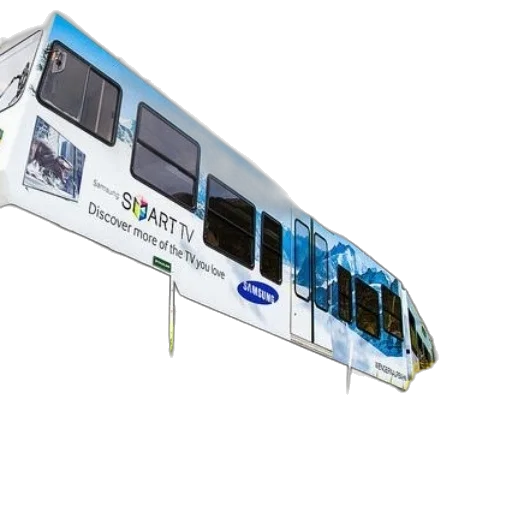 3d render, samsung, train, adorns transparent PNG cut-out