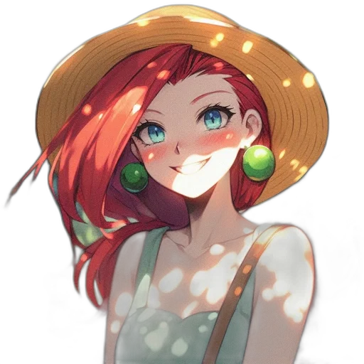 hat, staff, crown, face transparent PNG cut-out