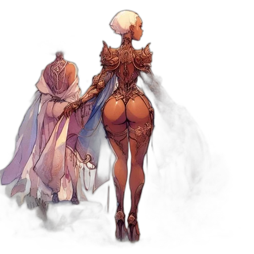 dress, mask, concept art, fantasy art transparent PNG cut-out