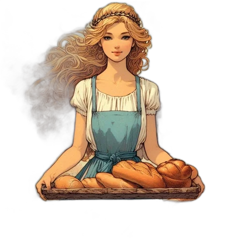food, dress, fantasy art, concept art transparent PNG cut-out