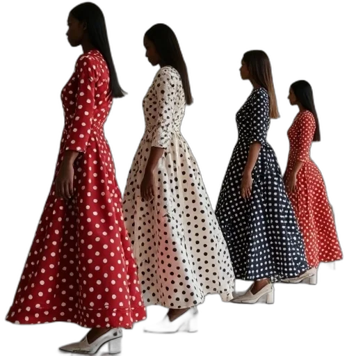 dress, 3d render, red, monochrome transparent PNG cut-out