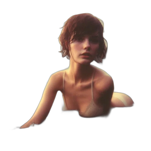 face, dress, hair, creature transparent PNG cut-out