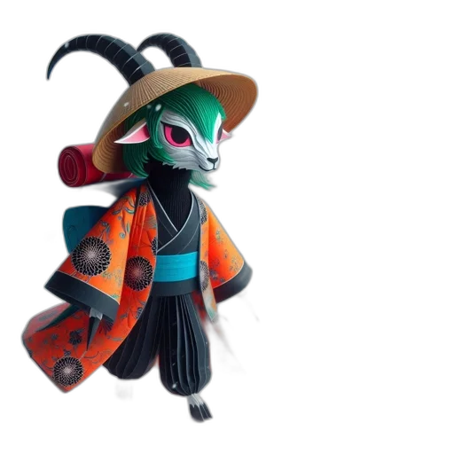 dragon, staff, mask, hat transparent PNG cut-out