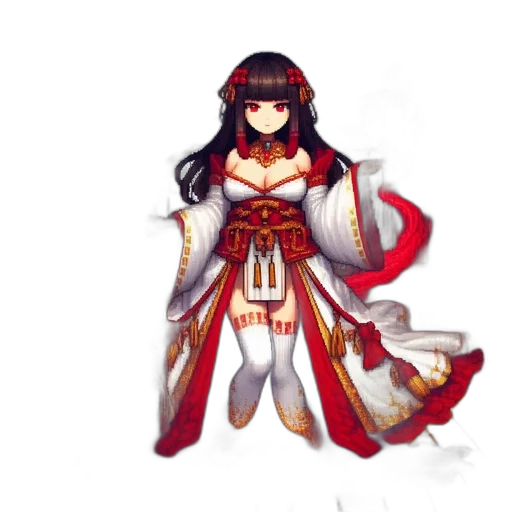 dress, staff, crown, weapon transparent PNG cut-out