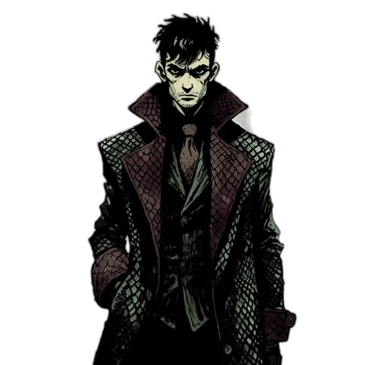 jacket, comic book art, concept art, cartoon transparent PNG cut-out