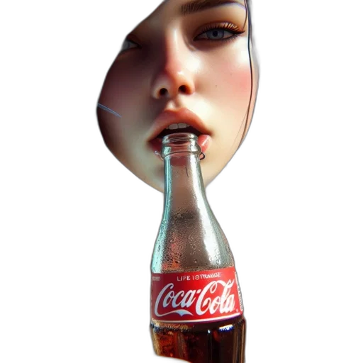 bottle, face, food, mask transparent PNG cut-out