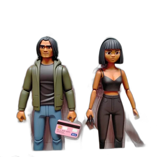 3d render, concept art, cyberpunk, comic book art transparent PNG cut-out