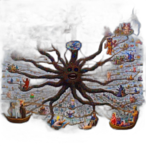 crown, jewelry, creature, staff transparent PNG cut-out