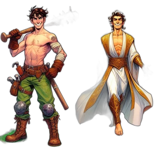 concept art, fantasy art, pixel art, comic book art transparent PNG cut-out