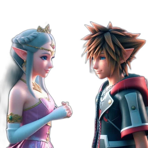 concept art, 3d render, fantasy art, pixel art transparent PNG cut-out