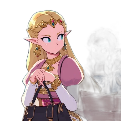 staff, dress, sword, crown transparent PNG cut-out