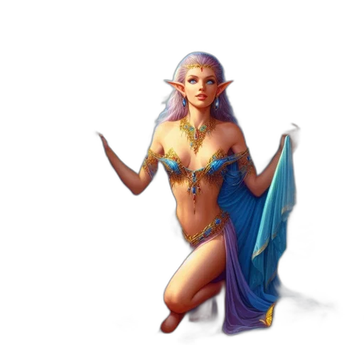 fantasy art, concept art, pixel art, 3d render transparent PNG cut-out