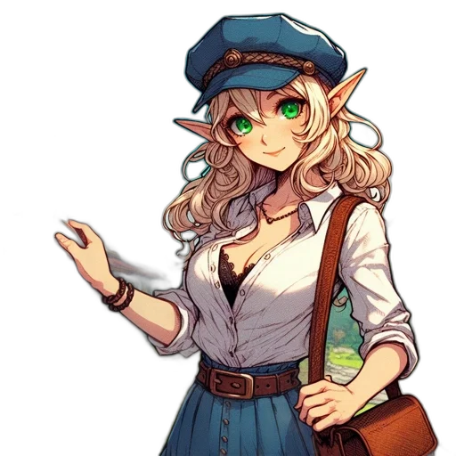 staff, hat, bottle, weapon transparent PNG cut-out