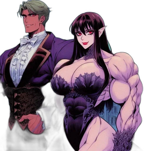 dress, concept art, comic book art, anime transparent PNG cut-out
