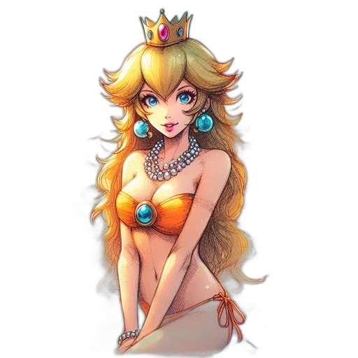 crown, dress, jewelry, staff transparent PNG cut-out
