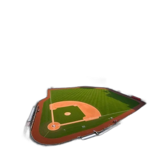 3d render, baseball, park, city transparent PNG cut-out
