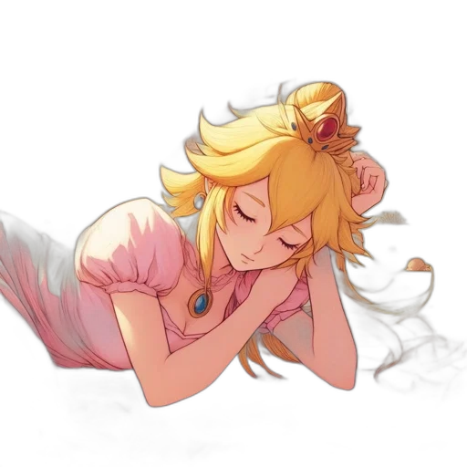 dress, staff, anime, pixel art transparent PNG cut-out