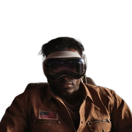 jacket, mask, staff, face transparent PNG cut-out