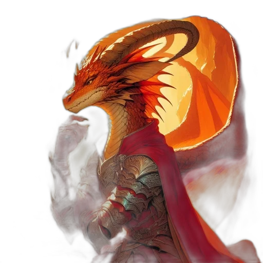 dragon, mask, sword, fantasy art transparent PNG cut-out