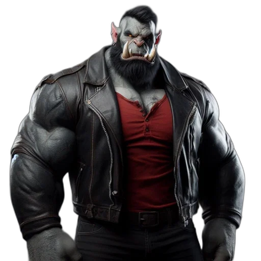 jacket, concept art, 3d render, comic book art transparent PNG cut-out