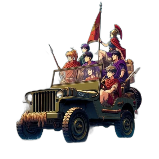 car, weapon, crown, hat transparent PNG cut-out