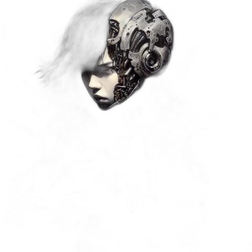 robot, mask, face, creature transparent PNG cut-out
