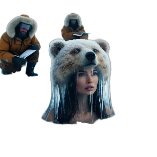 mask, creature, jacket, face transparent PNG cut-out