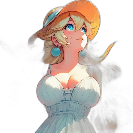 dress, hat, crown, staff transparent PNG cut-out