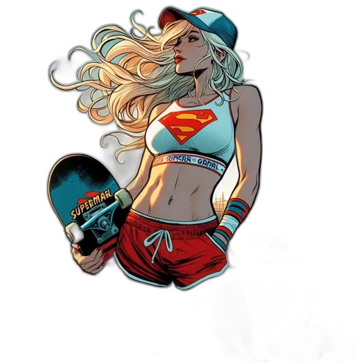 comic book art, concept art, cartoon, fantasy art transparent PNG cut-out