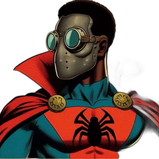 mask, face, comic book art, concept art transparent PNG cut-out