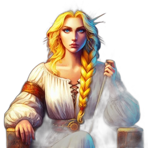 staff, jewelry, sword, dress transparent PNG cut-out