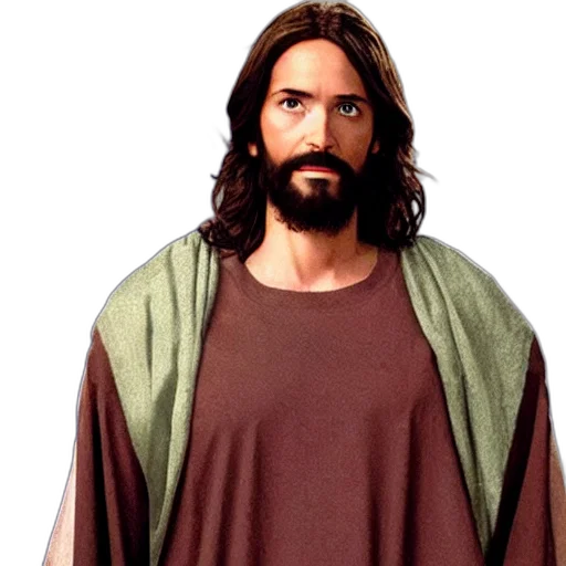 face, photorealistic, jesus, character transparent PNG cut-out