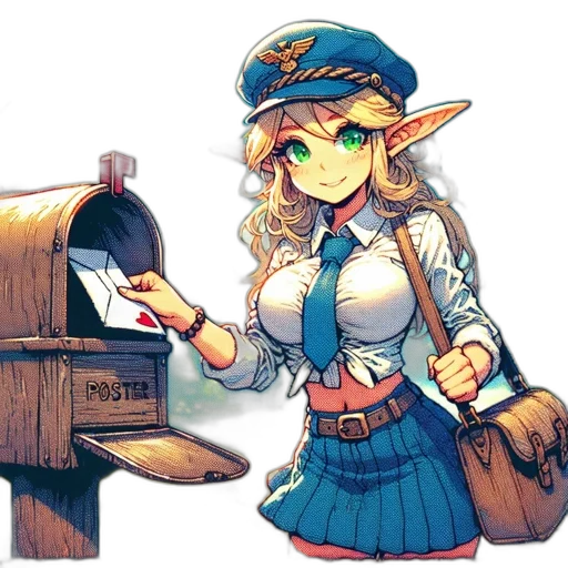 staff, hat, weapon, robot transparent PNG cut-out