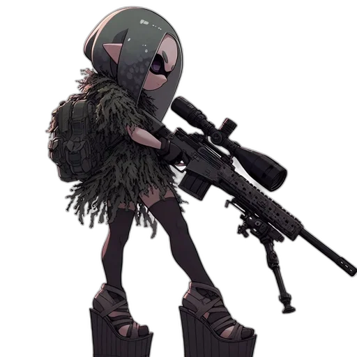 weapon, robot, staff, creature transparent PNG cut-out