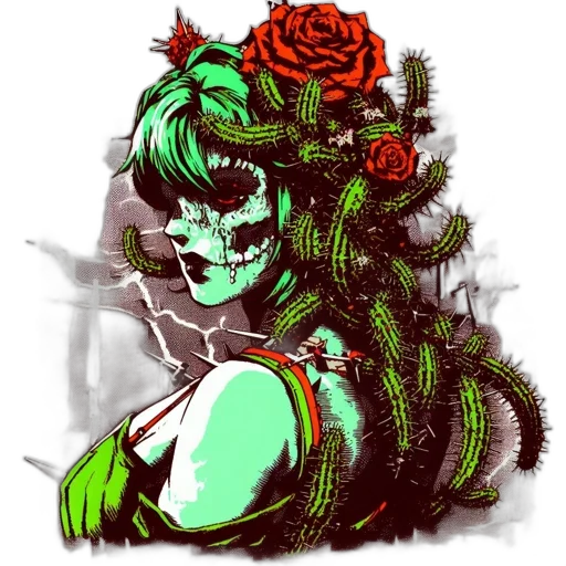 flower, dress, mask, face transparent PNG cut-out