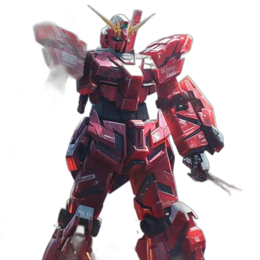 robot, weapon, concept art, 3d render transparent PNG cut-out
