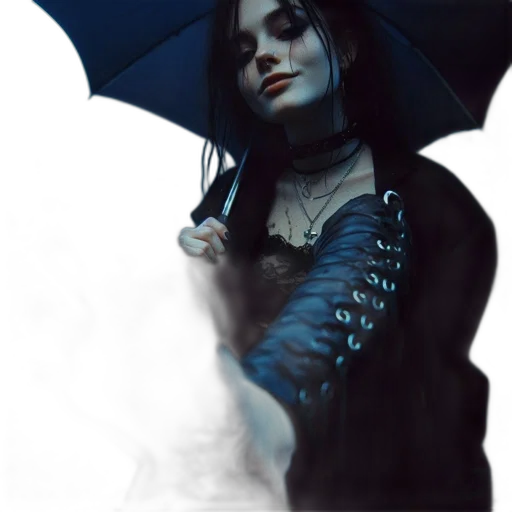 umbrella, dress, mask, jacket transparent PNG cut-out