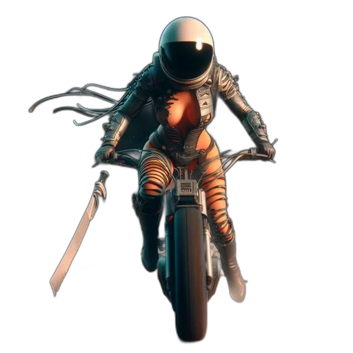 weapon, jacket, sword, robot transparent PNG cut-out