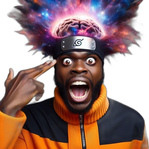 hat, jacket, staff, face transparent PNG cut-out