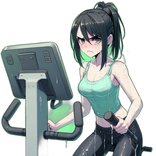 weapon, robot, staff, cyberpunk transparent PNG cut-out
