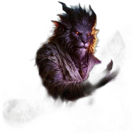 creature, dragon, staff, mask transparent PNG cut-out