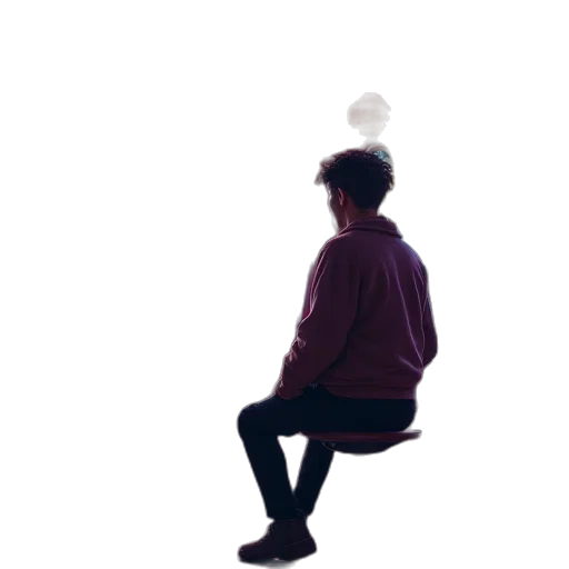 jacket, hat, staff, umbrella transparent PNG cut-out