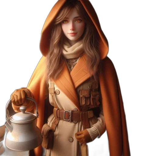 staff, jacket, fantasy art, concept art transparent PNG cut-out
