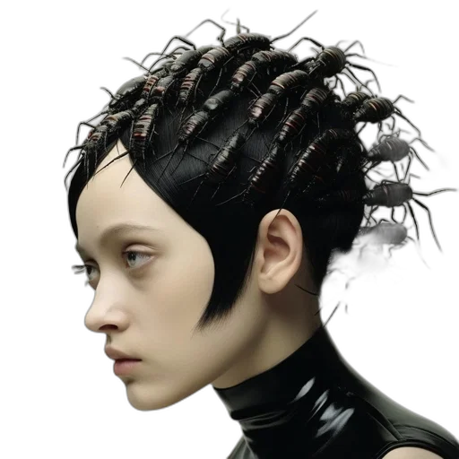 hair, crown, robot, hat transparent PNG cut-out