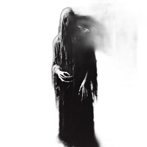 creature, dress, mask, staff transparent PNG cut-out