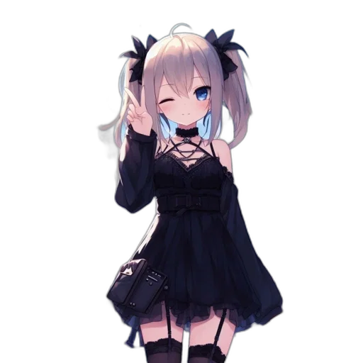 dress, staff, creature, weapon transparent PNG cut-out