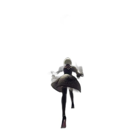 robot, staff, sword, dress transparent PNG cut-out