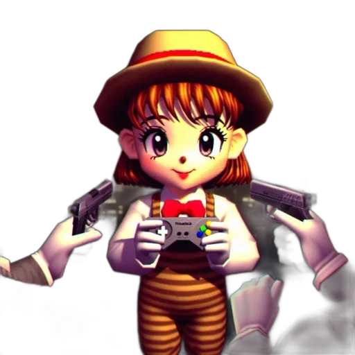 weapon, staff, robot, hat transparent PNG cut-out
