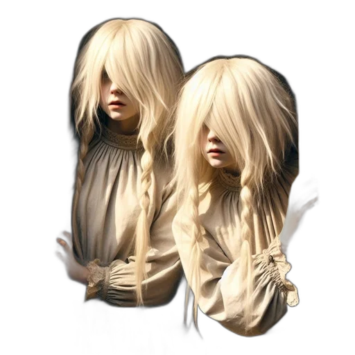 hair, mask, face, jacket transparent PNG cut-out