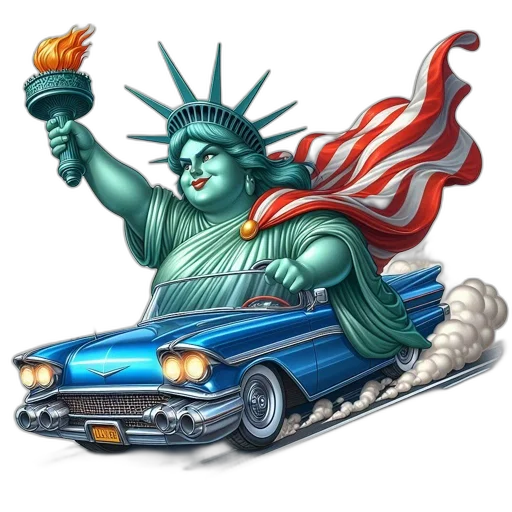 car, concept art, cartoon, comic book art transparent PNG cut-out
